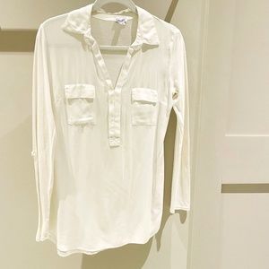 White Long Sleeve Top